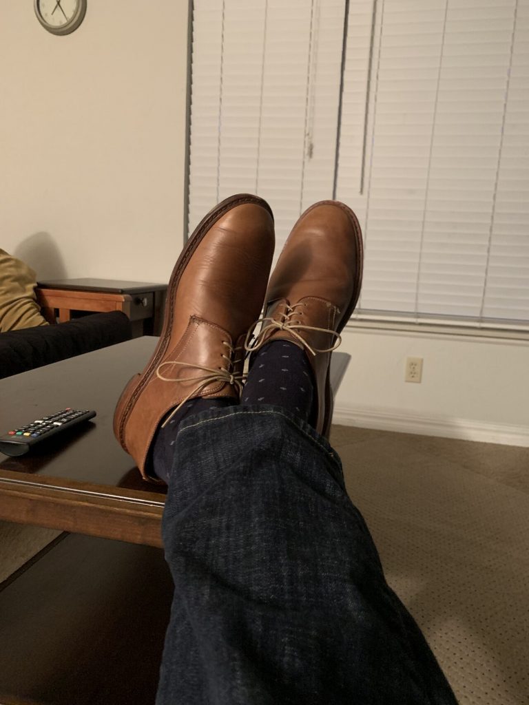 Allen Edmonds plain toe blucher