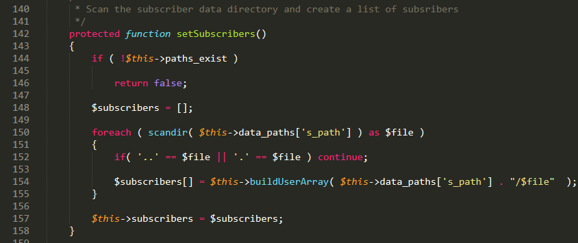 Sublime text code screenshot