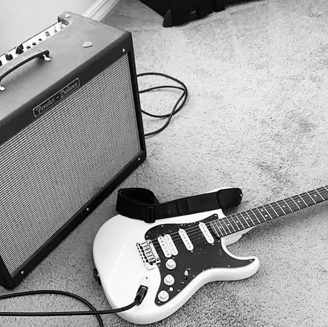 Fender guitar and amp